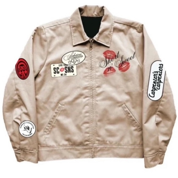 Sabrina Carpenter VIP Short N Sweet Tour Jacket Sz M Concert Tee T-shirt Swiftie - Picture 4 of 16